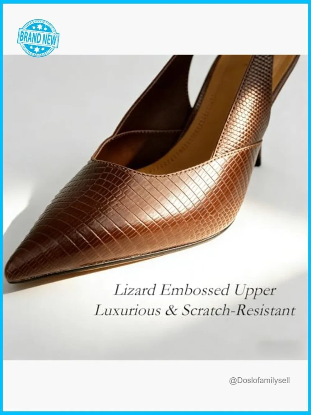 Elegant Slingback Pointed Toe Stiletto Heels Pumps Evening Dress Party Formal 3